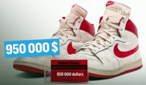 Les folles enchères pour une paire de Nike portées par Michael Jordan