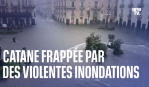 Les images des impressionnantes inondations à Catane, en Italie