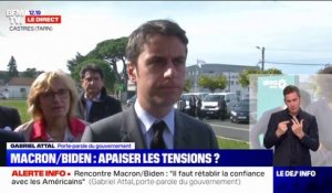 Rencontre Macron-Biden: pour Gabriel Attal, "Il faut rétablir la confiance avec les américains et relancer notre partenariat bilatéral avec eux"