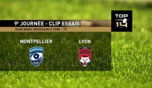 TOP 14 - Essai de Jean-Marc DOUSSAIN (LOU) - Montpellier Hérault Rugby - LOU Rugby - J09 - Saison 2021:2022