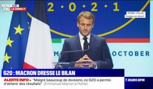 Emmanuel Macron: "Ce G20 a témoigné de son utilité" malgré "beaucoup de divisions et de diversions"