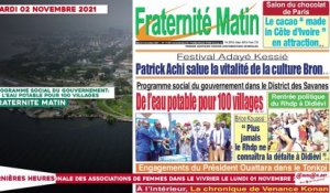 Le titrologue du Mardi 02 Novembre 2021- 31 octobre 2020-/31 octobre 2021- 3e mandat de Ouattara, quel bilan...?