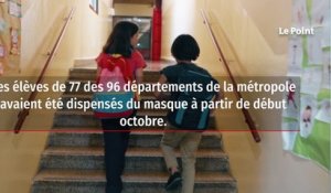 Covid-19 : le masque de retour à l'école dans 39 départements