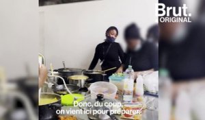 Dans la cuisine partagée de l'Armée du Salut à Paris