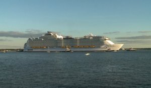 «Wonder of the Seas», le plus gros paquebot du monde quitte Saint-Nazaire