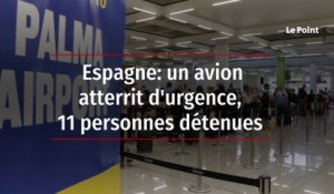 Espagne: un avion atterrit d'urgence, 11 personnes détenues