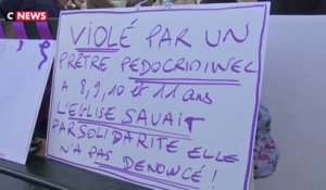 Violences et agressions sexuelles dans l'Eglise : une centaine de manifestants à Paris et à Lourdes