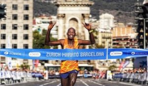 L'arrivée de la course - Athlétisme - Marathon de Barcelone