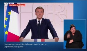 Emmanuel Macron: "Pour maîtriser notre destin, le marché seul ne suffit pas, il faut assumer une intervention publique forte"