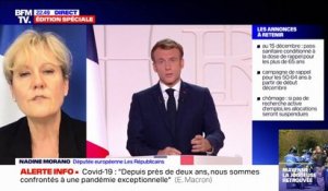 Nadine Morano sur la troisième dose: "Emmanuel Macron est en train de faire une rupture d'égalité par l'âge"
