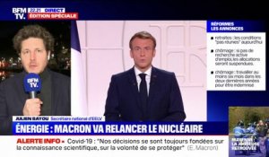 Julien Bayou juge "parfaitement irresponsable" l'annonce de nouveaux réacteurs nucléaires par Emmanuel Macron