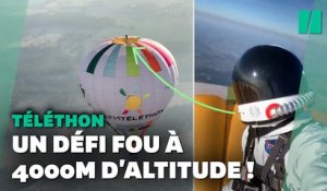 Pour le Téléthon, il relève un défi fou à 4000 mètres d'altitude sur une montgolfière