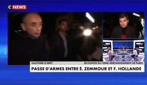 Attentats du 13 novembre; Eric Zemmour s'en est pris violemment à François Hollande hier soir devant le Bataclan: "C'est une honte de ne pas avoir protégé la France"