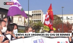 Rennes : le personnel soignant du service des urgences en grève