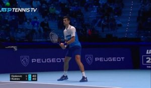 Masters - Vainqueur de Rublev, Djokovic assuré de finir en tête de son groupe