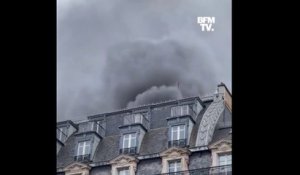 Paris: un important incendie en cours près de l'Opéra
