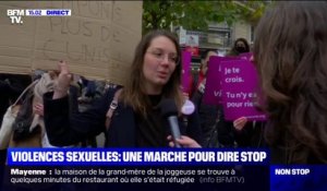 "Il faut montrer qu'on est nombreux et nombreuses à vouloir que ça change": une manifestante explique pourquoi elle a rejoint le cortège contre les violences sexuelles