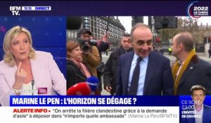Marine Le Pen: Éric Zemmour a "fait son succès sur des outrances, sur le buzz, (...) sauf que c'est une élection présidentielle"