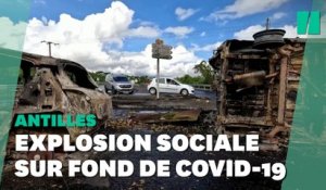 Les images des tensions en Martinique et en Guadeloupe