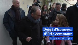 Doigt d'honneur d'Éric Zemmour le geste de trop ?