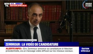 Éric Zemmour: "J'ai décidé de me présenter à l'élection présidentielle"