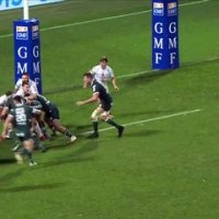 TOP 14 - Essai de Beka GORGADZE (SP) - Section Paloise - RC Toulon - J12 - Saison 2021/2022