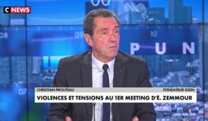Christian Prouteau sur les violences au meeting d'Éric Zemmour : «Moi ça me choque»
