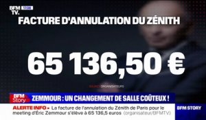 La facture de l'annulation du Zénith de Paris pour le meeting d'Éric Zemmour s'élève à 65.136,5 euros