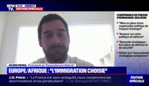 Julien Odoul après le discours d'Emmanuel Macron: "Il n'y a aucune modification de la doxa européiste qui est celle de l'immigration sans contrôle"