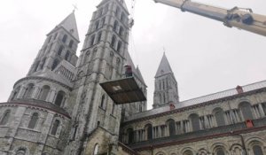 Le défi de Louis-Philippe Loncke: une semaine sur une plateforme à dix mètres de haut à Tournai