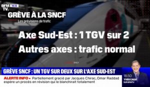 Grève SNCF: un TGV sur deux circulera sur l'axe sud-est