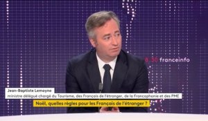 Covid-19 : les Français installés en pays "écarlates" ne pourront pas "venir juste pour les fêtes", admet Jean-Baptiste Lemoyne