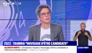 Sandrine Rousseau sur une éventuelle candidature de Christiane Taubira: "Je pense que sa démarche consiste à mettre un peu de pression sur l'union de la gauche"