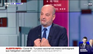 Jean-Michel Blanquer: "Ceux qui ne se vaccinent pas contraignent la liberté des autres"