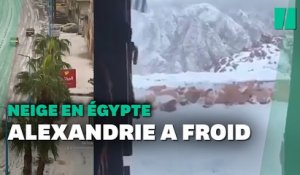 En Égypte, la neige tombe pour la première fois depuis 10 ans