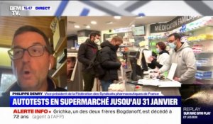 Autotests en vente dans les supermarchés: "une fausse bonne idée" pour la fédération des Syndicats pharmaceutiques de France