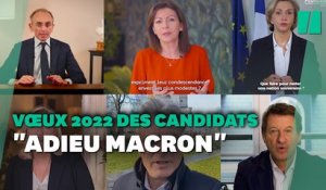 Dans leurs vœux pour 2022, les candidats ont tous leur manière de dire au revoir à Macron