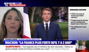 Sandra Regol: "J'ai l'impression d'avoir assisté à la mise en scène du grand déni d'Emmanuel Macron"