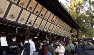 Le grand-public se presse au festival de calligraphie de Kyoto