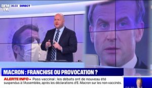 "Emmerder les non-vaccinés": "pas certain" que les propos d'Emmanuel Macron aient été calculés