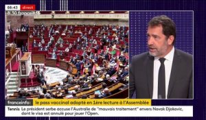 Adoption du pass vaccinal, menaces sur les parlementaires...  Le 8h30 franceinfo de Christophe Castaner
