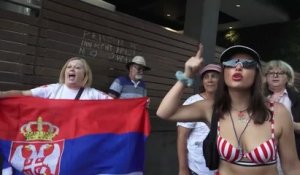 Open d'Australie - Les protestations des fans de Djokovic