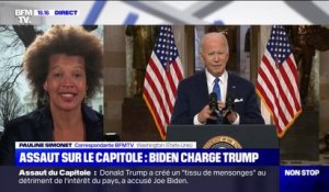 Assaut sur le capitole: Joe Biden charge Donald Trump