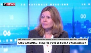 Yaël Braun-Pivet : «Le pass vaccinal durera jusqu'au 31 juillet 2022»