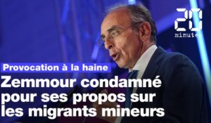 Provocation à la haine: Zemmour condamné à 10.000 euros d'amende pour ses propos sur les migrants mineurs