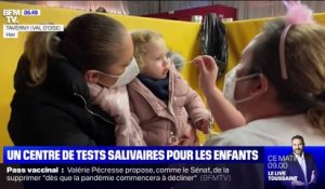 À Taverny dans le Val-d'Oise, le centre de dépistage salivaire pour les enfants ne désemplit pas
