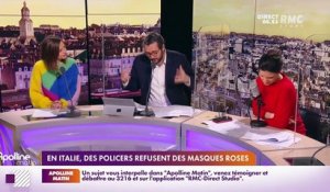 Les histoires de Charles Magnien : En Italie, des policiers refusent des masques roses - 19/01