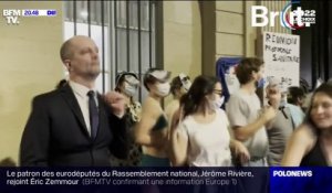 Vacances de Jean-Michel Blanquer à Ibiza: des manifestants dansent devant le ministère de l'Éducation nationale
