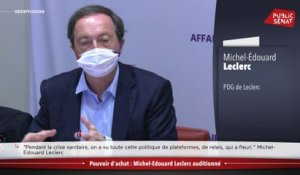 Polémique autour du prix de la baguette de pain, crise sanitaire... : M..E Leclerc devant le Sénat