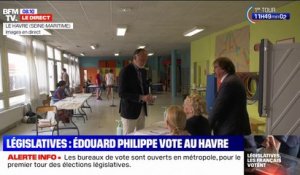 Législatives 2022: Édouard Philippe vote au Havre